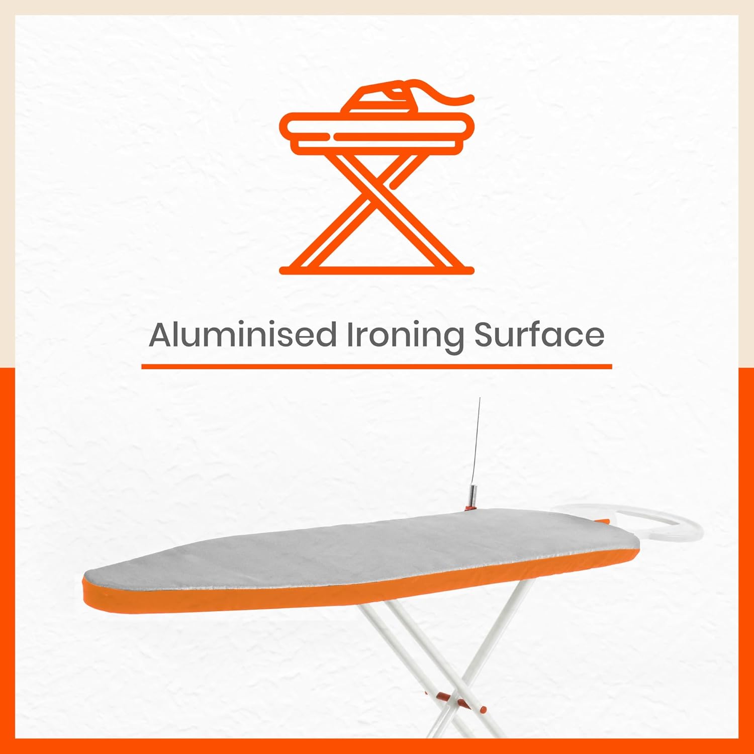 Bathla X-Pres Lite Ironing Board/Stand | 2 Year Warranty | Foldable & Height Adjustable