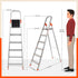 Bathla Advance Carbon - 6 Step Foldable Aluminium Ladder For Home (Orange)