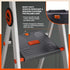 Bathla Advance Pro 3-Step Foldable Aluminium Ladder for Home | Heavy Duty & Anti-Slip Steps | 7 Year Manufacturer Warranty