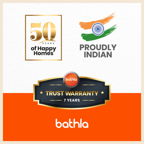 Bathla Advance Pro 5-Step Foldable Aluminium Ladder for Home | Heavy Duty & Anti-Slip Steps | 7 Year Manufacturer Warranty