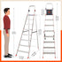 Bathla Advance Pro 8-Step Foldable Aluminium Ladder for Home | Heavy Duty & Anti-Slip Steps | 7 Year Manufacturer Warranty