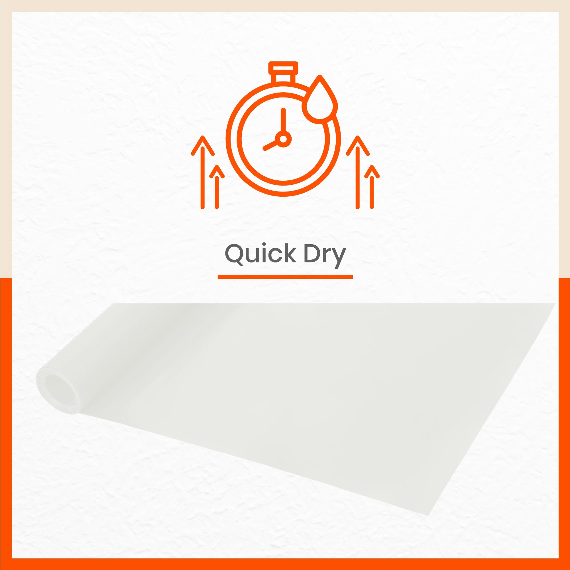 Vega Multipurpose Diamond Texture Shelf Liner | White (60 cm X 300 cm 380 GSM)