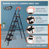 Bathla Ascend 6 Step Heavy Duty Steel Ladder for Home - Orange & Black