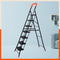 Bathla Ascend 7 Step Heavy Duty Steel Ladder for Home - Orange & Black