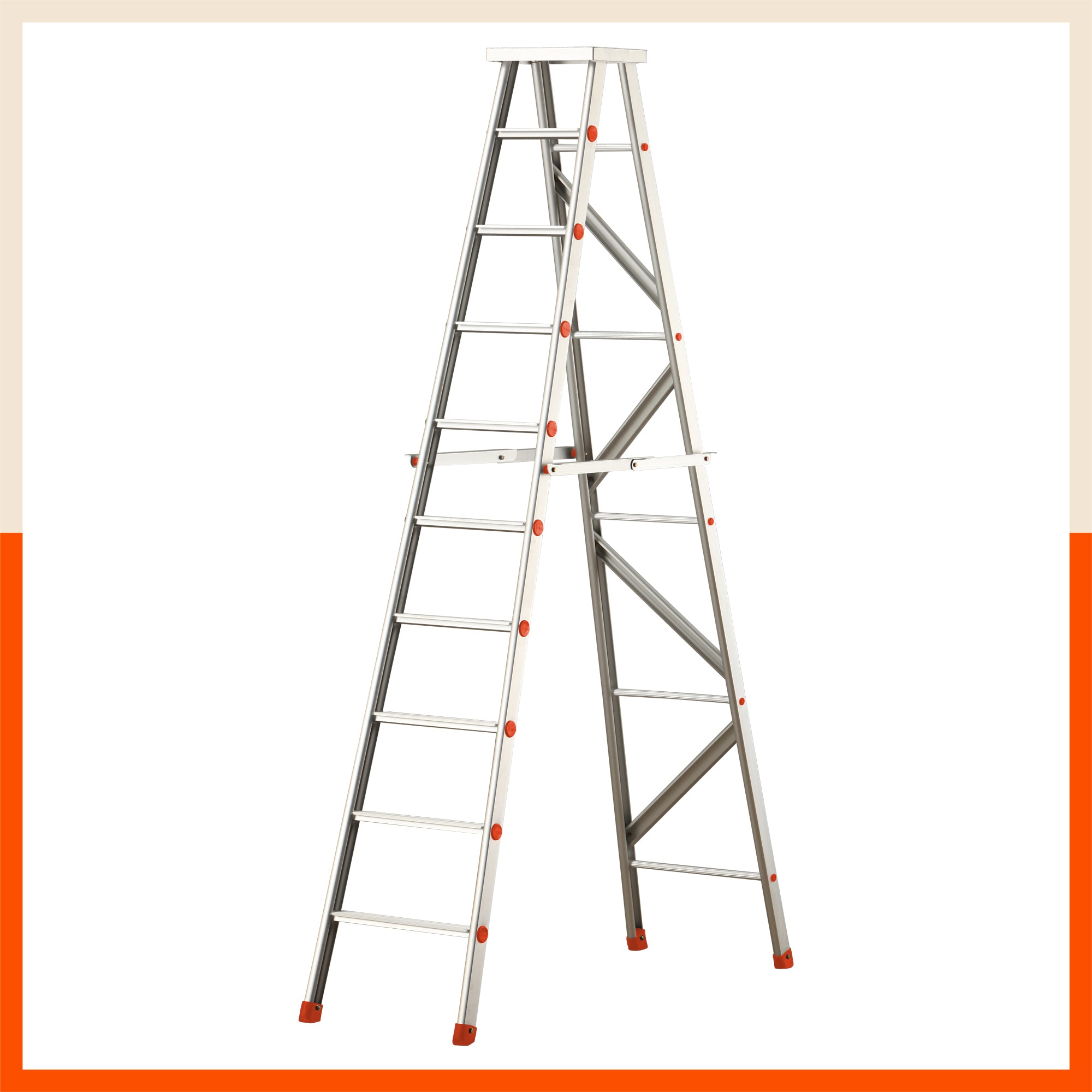 Bathla SS 2000 – Self Supporting Ladder (‘C’ Section, 65MM Steps) | Medium Duty, 125kg Load