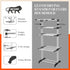 Bathla Mobidry Terra 4 Level Steel Modular Cloth Drying Stand For Home (Black - Extra Large) Made in India