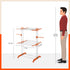 Bathla Mobidry Terra 2 Level Steel Modular Cloth Drying Stand For Home (Orange - Medium) Made in India