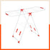 Bathla Mobidry Titan - Foldable Cloth Drying Stand For Home (White & Red)