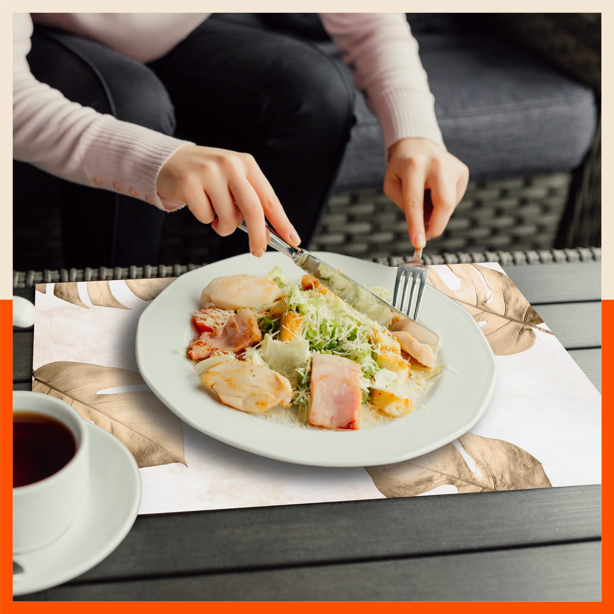 Polypropylene Table Mats & Coasters for Dining Table at Home (OSHI - Set of 6)