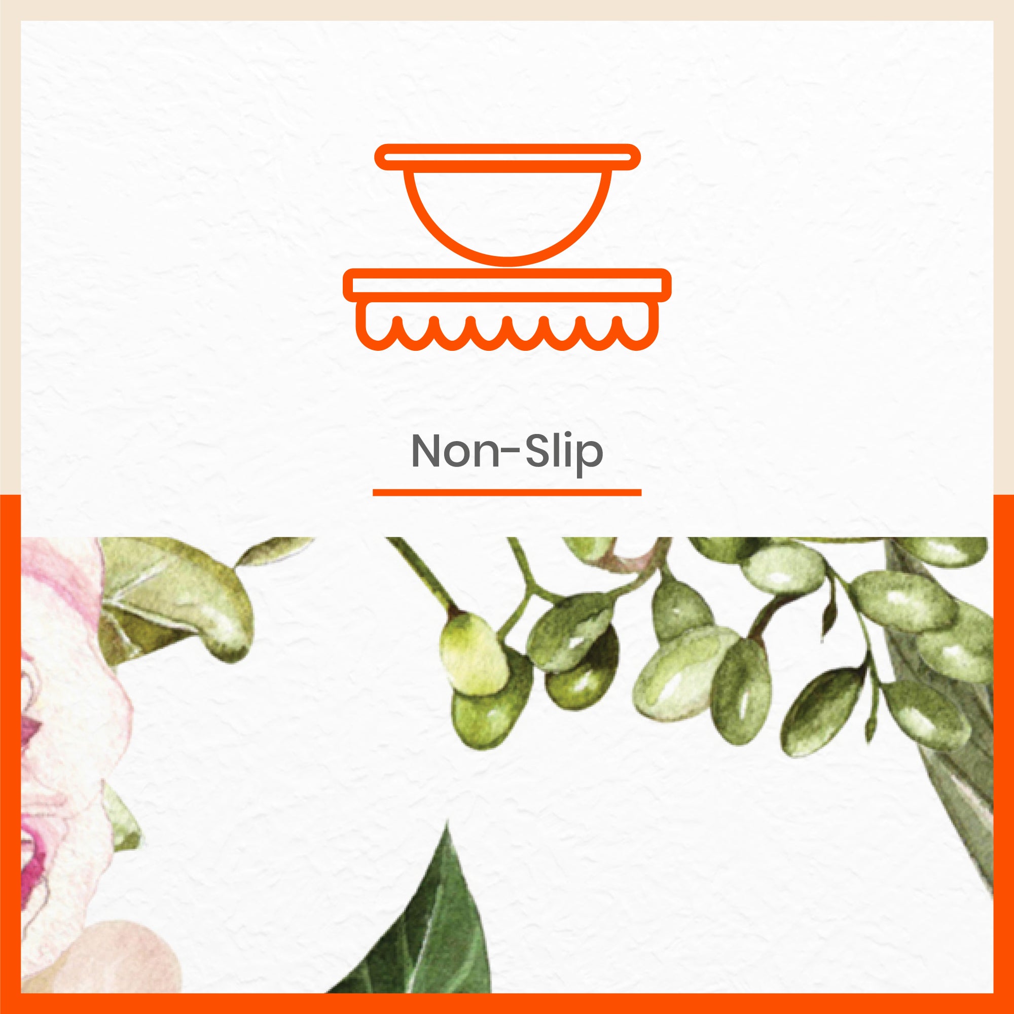 Polypropylene Table Mats & Coasters for Dining Table at Home (PEONY - Set of 6)