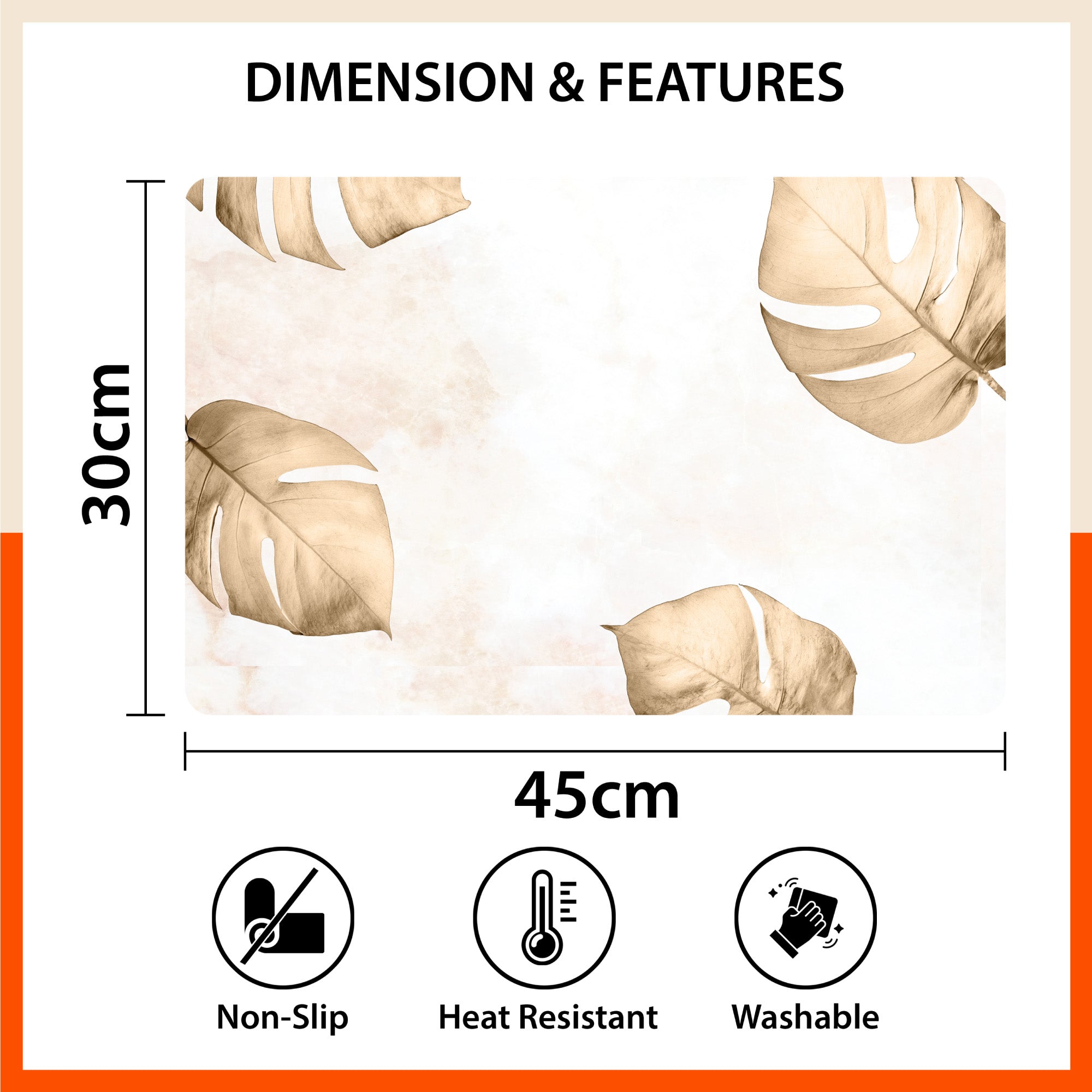 Polypropylene Table Mats & Coasters for Dining Table at Home (OSHI - Set of 6)