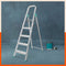 Bathla Advance Carbon - 5 Step Foldable Aluminium Ladder For Home (Teal)