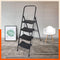 Bathla Boost Rhino 4 -Step Foldable Steel Ladder For Home (Black + Black)