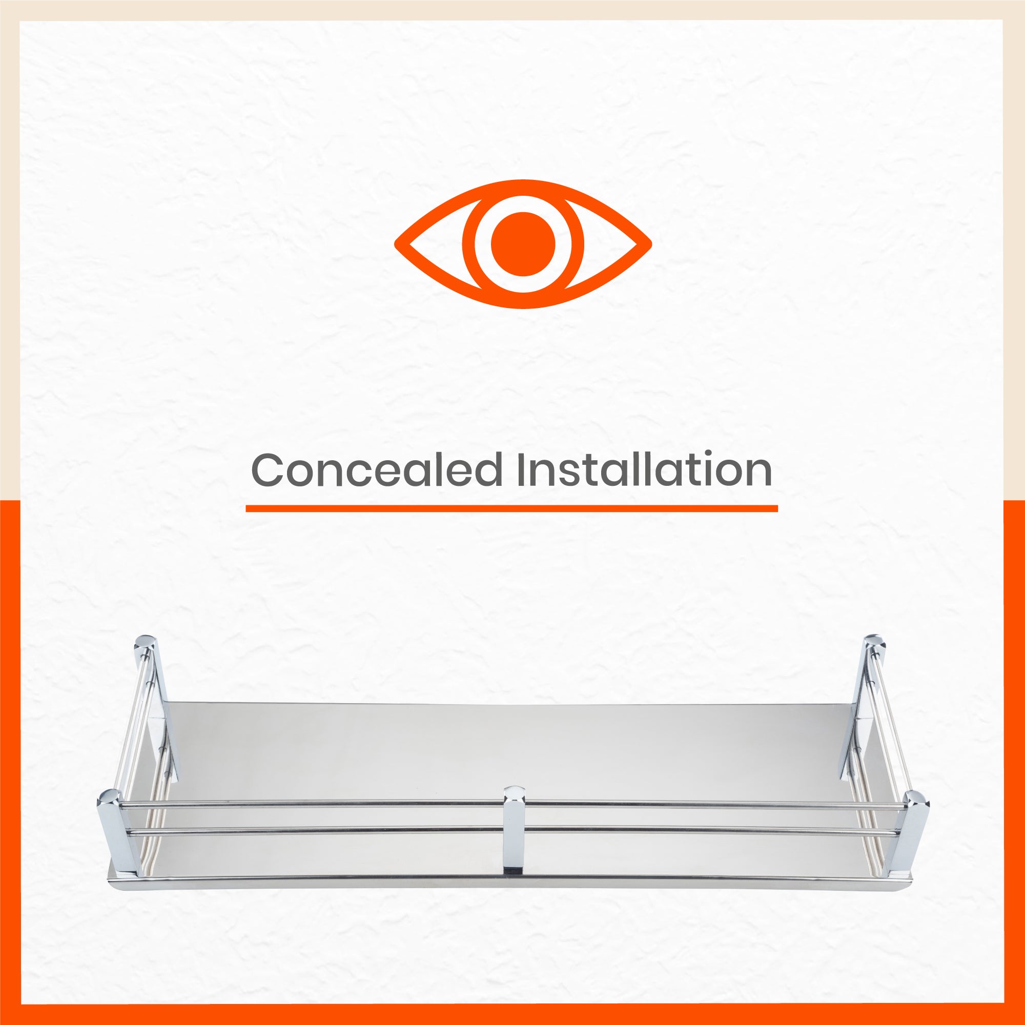 Ursa Stainless Steel Bathroom Shelf For Home