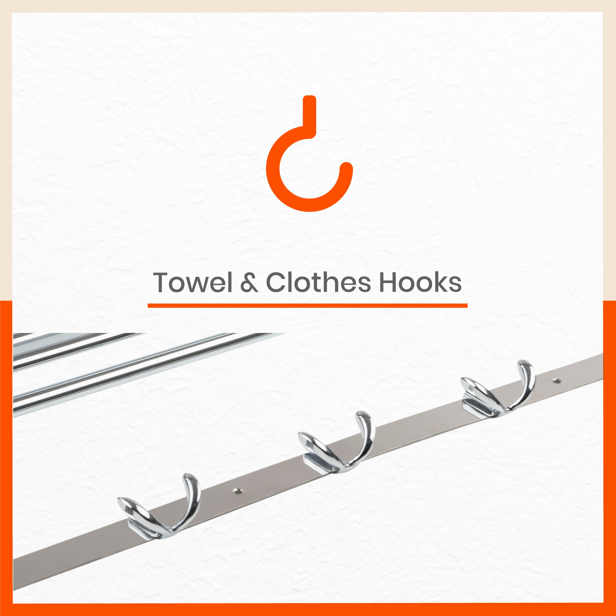 Dorado Stainless Steel Towel Rack / Holder / Stand For Home (Medium - 18 inches)