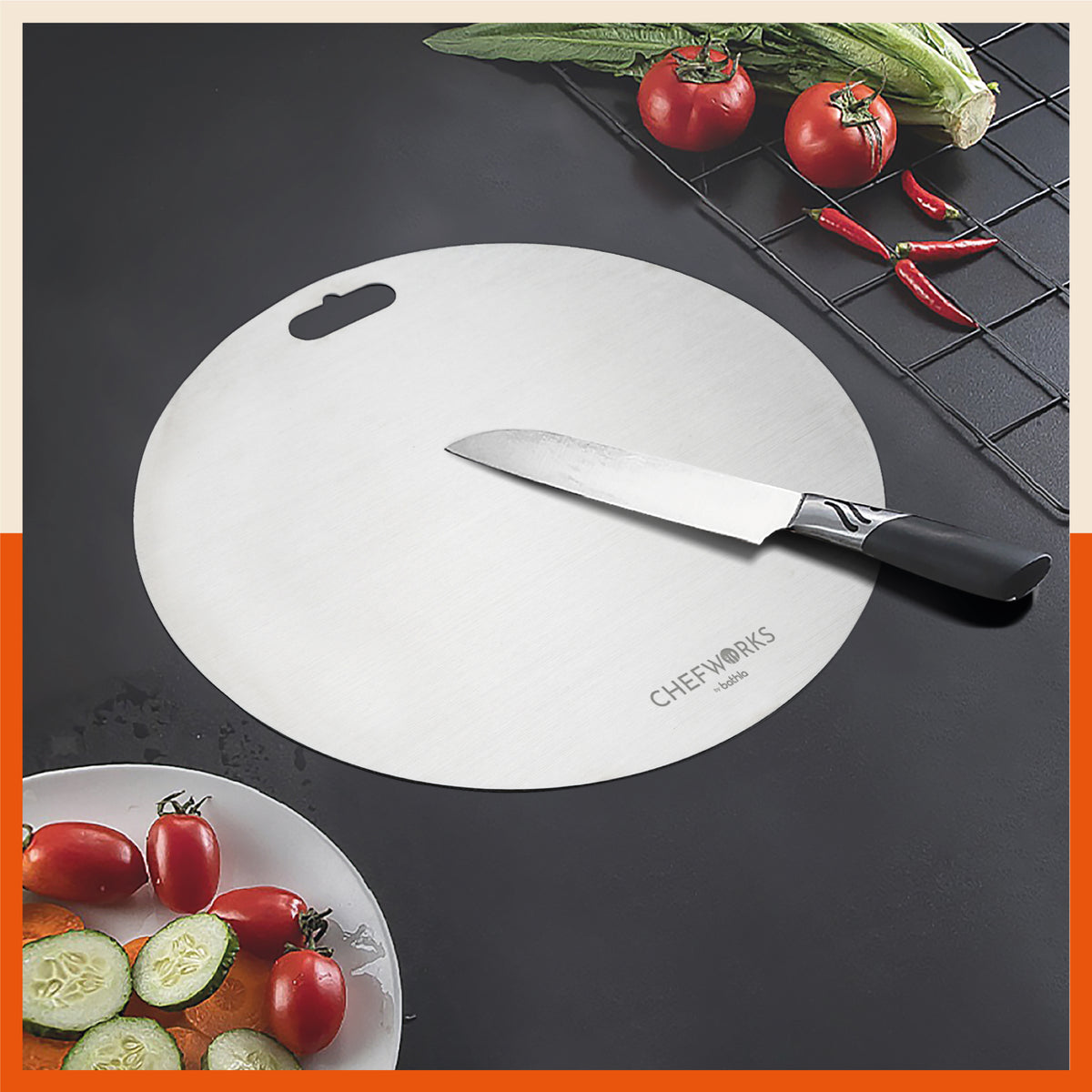 Stainless steel chopping board clearance