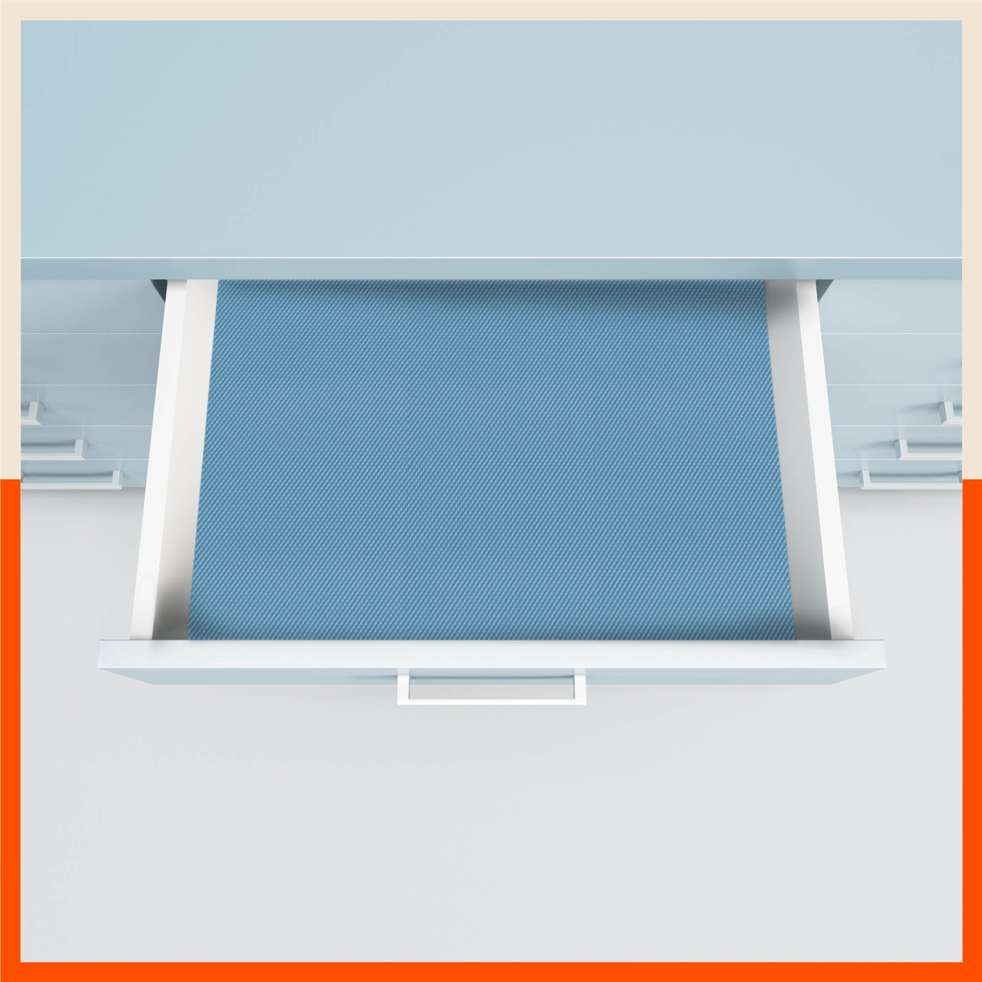 Vega Multipurpose Diamond Texture Shelf Liner | Blue (45cm X 500 cm 380 GSM)