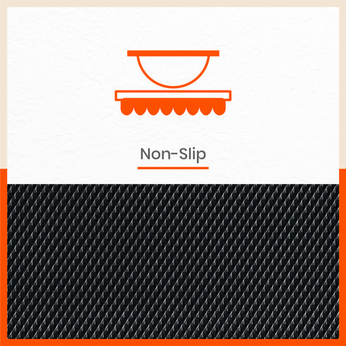 Vega Multipurpose Diamond Texture Shelf Liner | Black ( 45cm X 150cm 380 GSM)