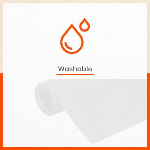 Vega Multipurpose Diamond Texture Shelf Liner | Transparent ( 45cm X 150cm 380 GSM)