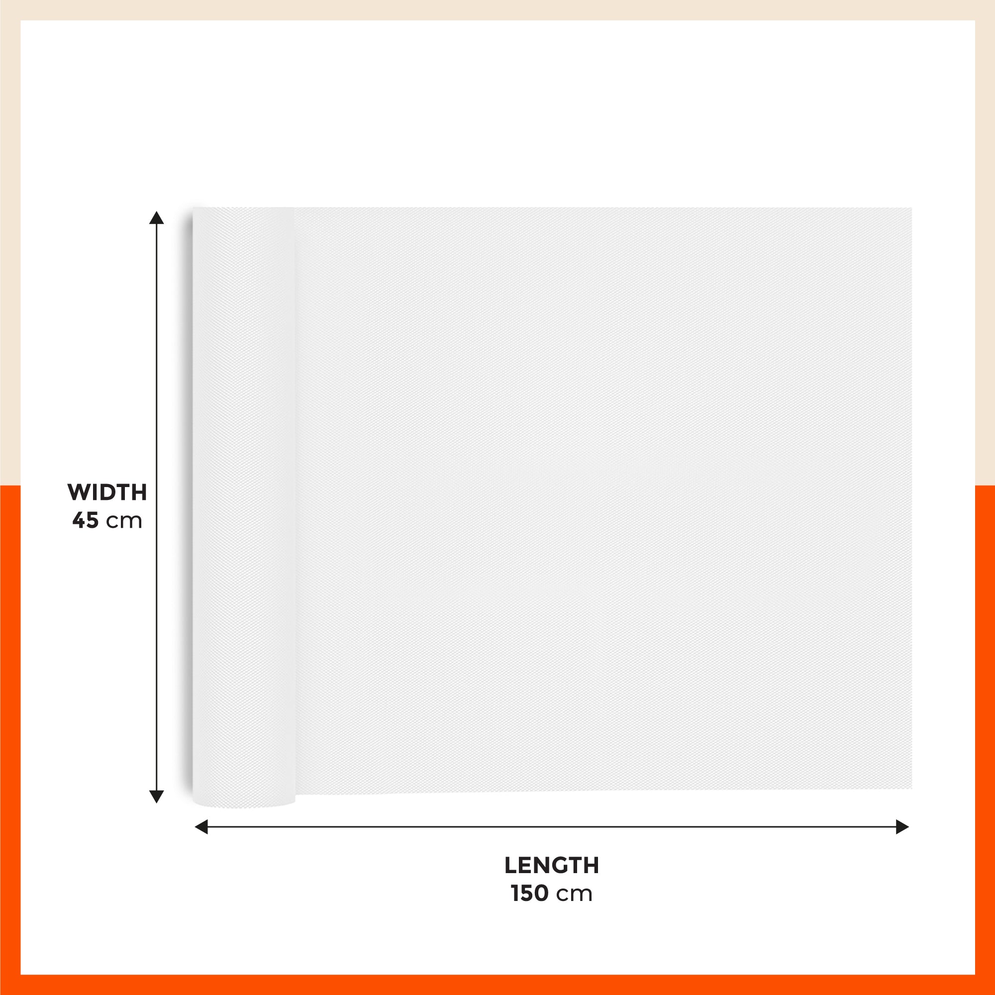 Vega Multipurpose Diamond Texture Shelf Liner | Transparent ( 45cm X 150cm 380 GSM Pack of 3 )