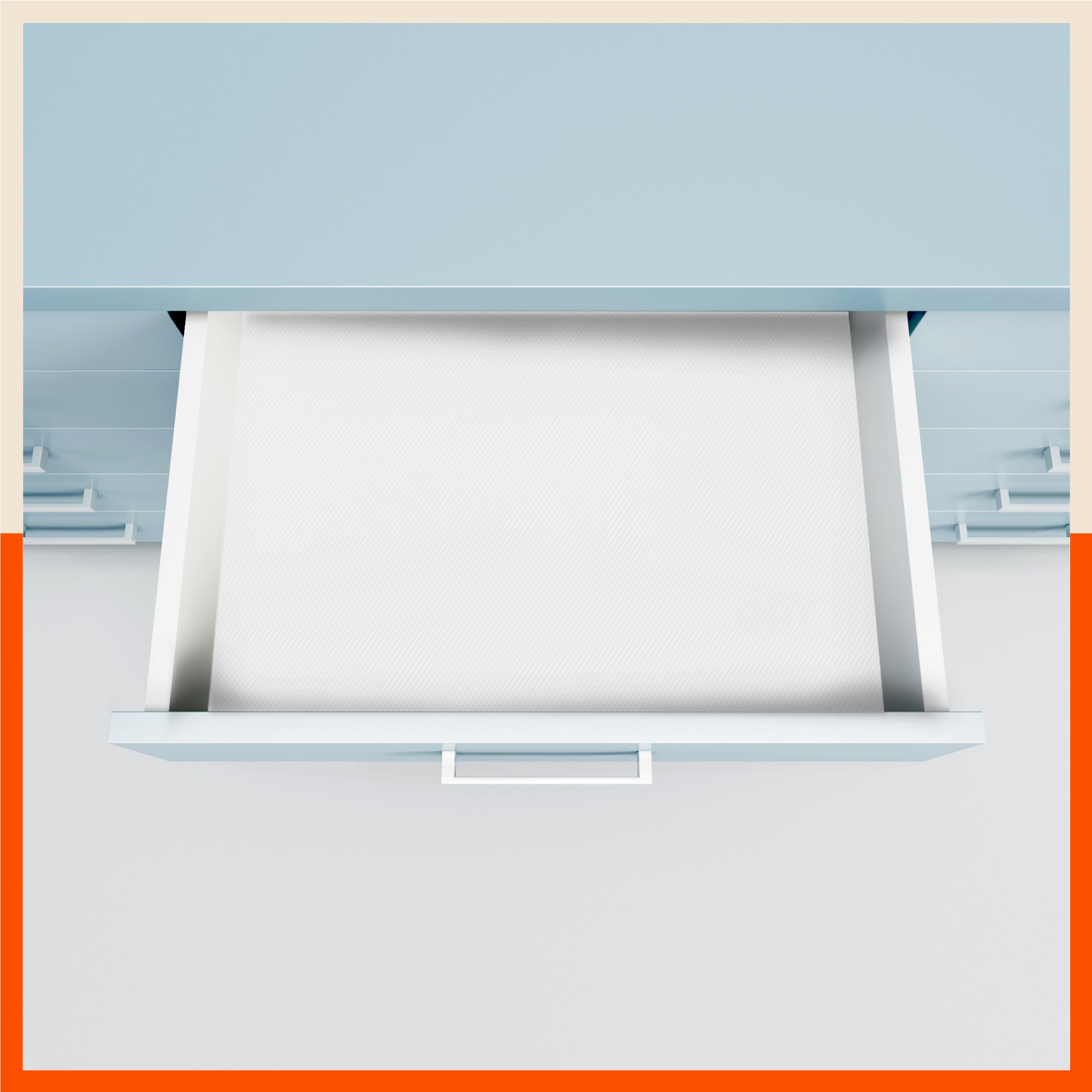 Vega Multipurpose Diamond Texture Shelf Liner | Transparent ( 45cm X 300cm 380 GSM)