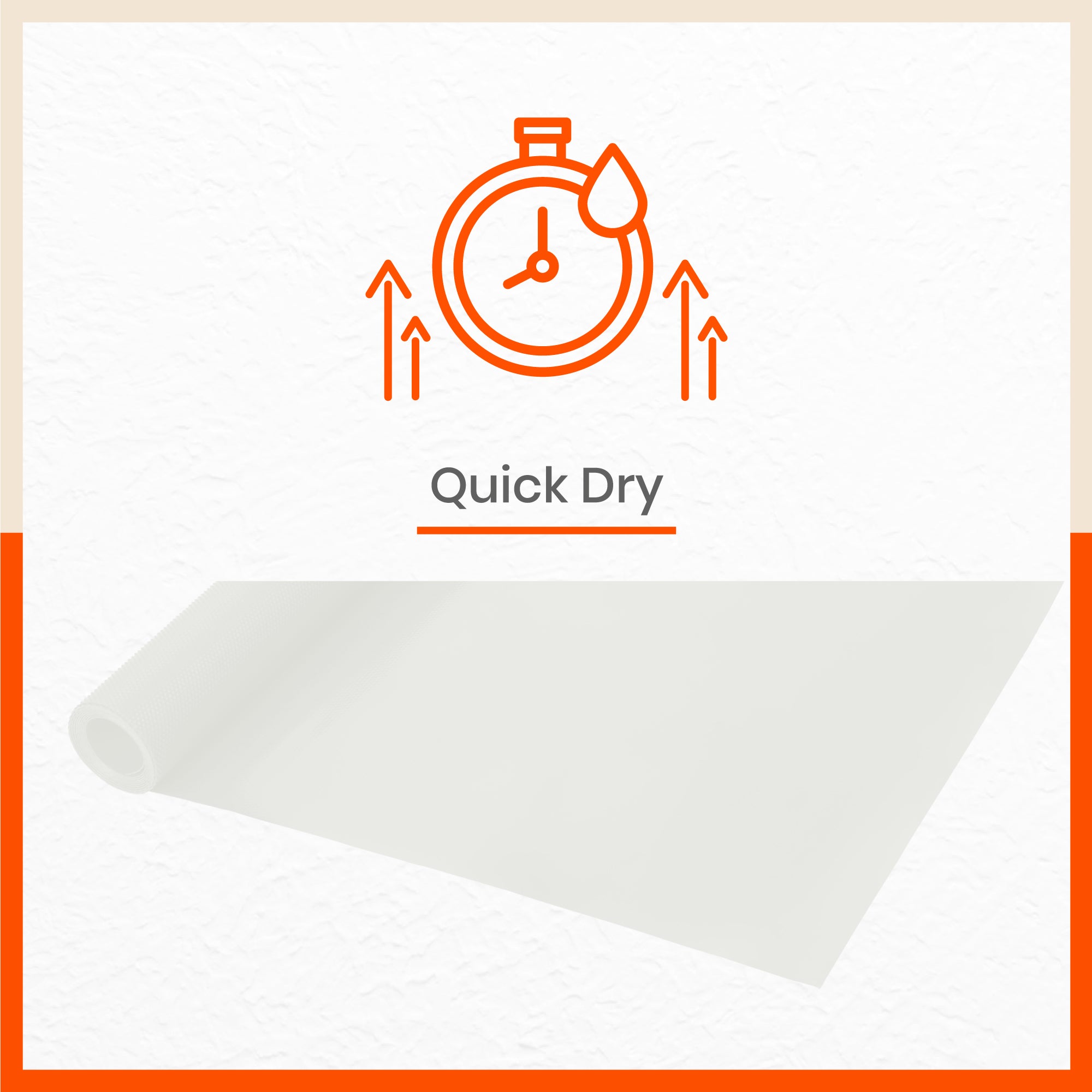 Vega Multipurpose Diamond Texture Shelf Liner | White (60 cm X 500 cm 380 GSM)