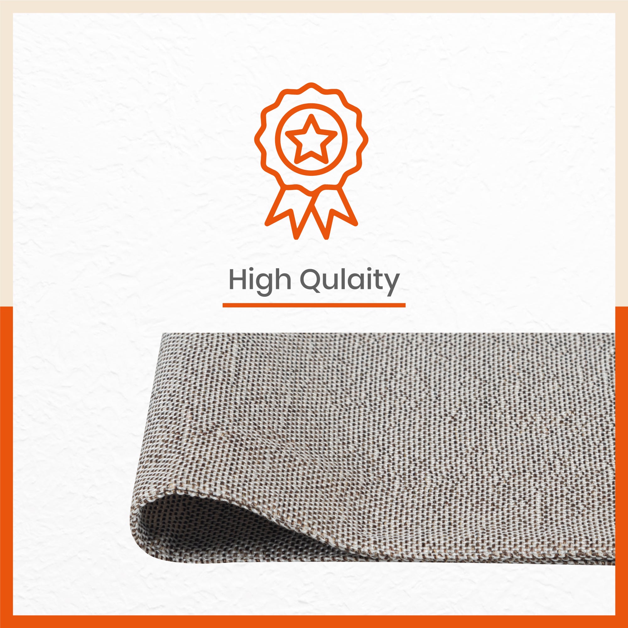 Vera Premium Jute Table Mats / Placemats for Home Dining Table | Reversible | (Ash - Set of 6 - 45cm x 30cm)