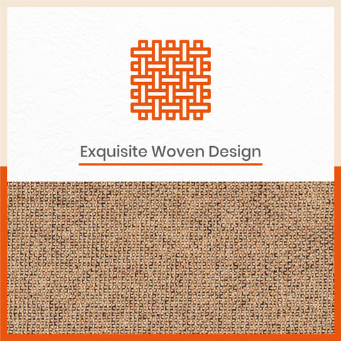 Vera Premium Jute Table Mats / Placemats for Home Dining Table | Reversible | (Beige - Set of 6 - 45cm x 30cm)