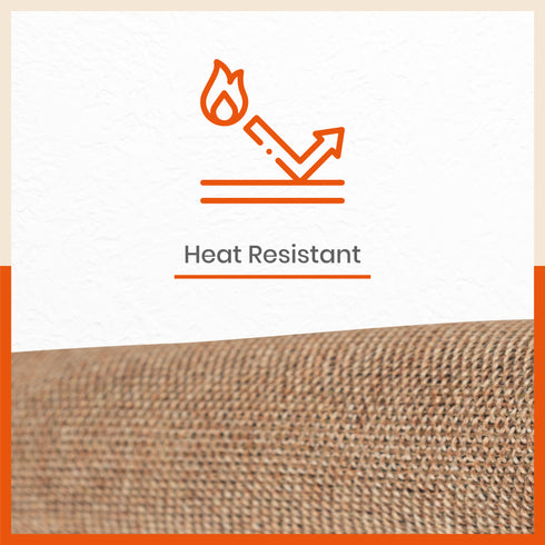 Vera Premium Jute Table Mats / Placemats for Home Dining Table | Reversible | (Beige - Set of 6 - 45cm x 30cm)