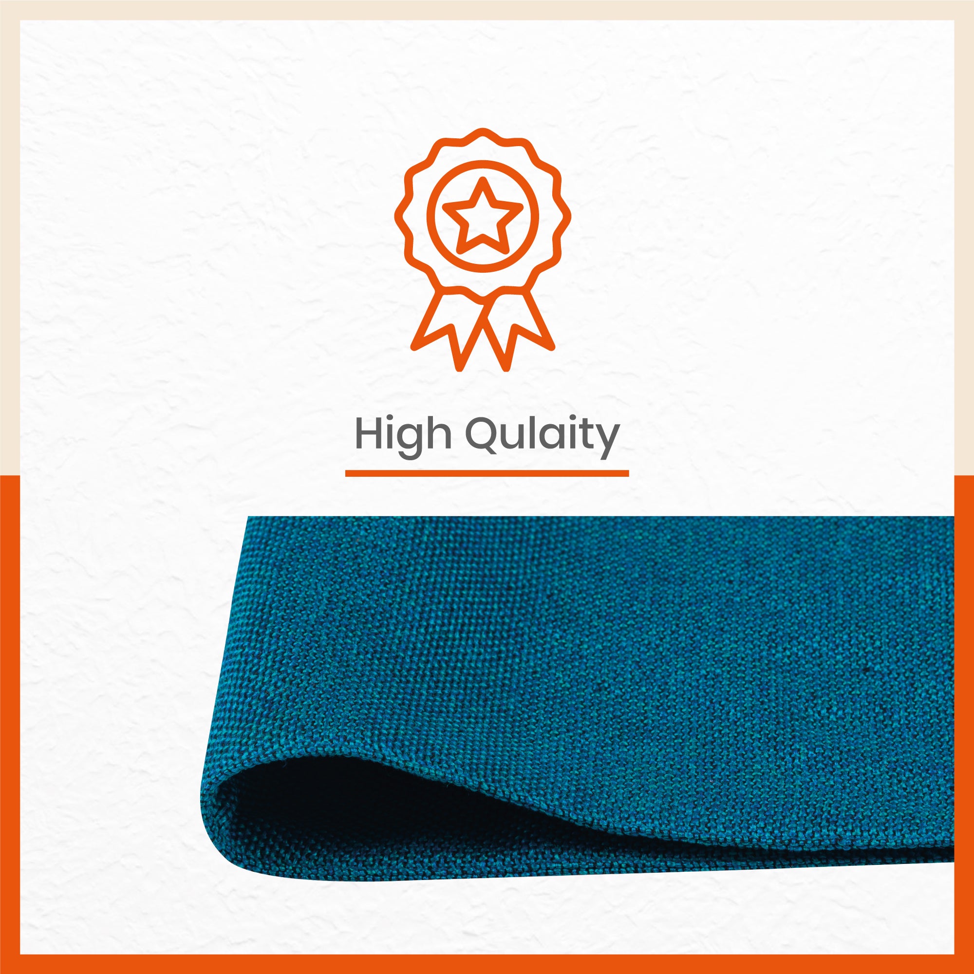 Vera Premium Jute Table Mats / Placemats for Home Dining Table | Reversible | (Blue - Set of 6 - 45cm x 30cm)