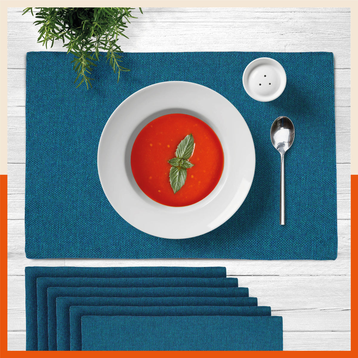 Jute Placemats For Dining Table Easy UsageReversible And Washable