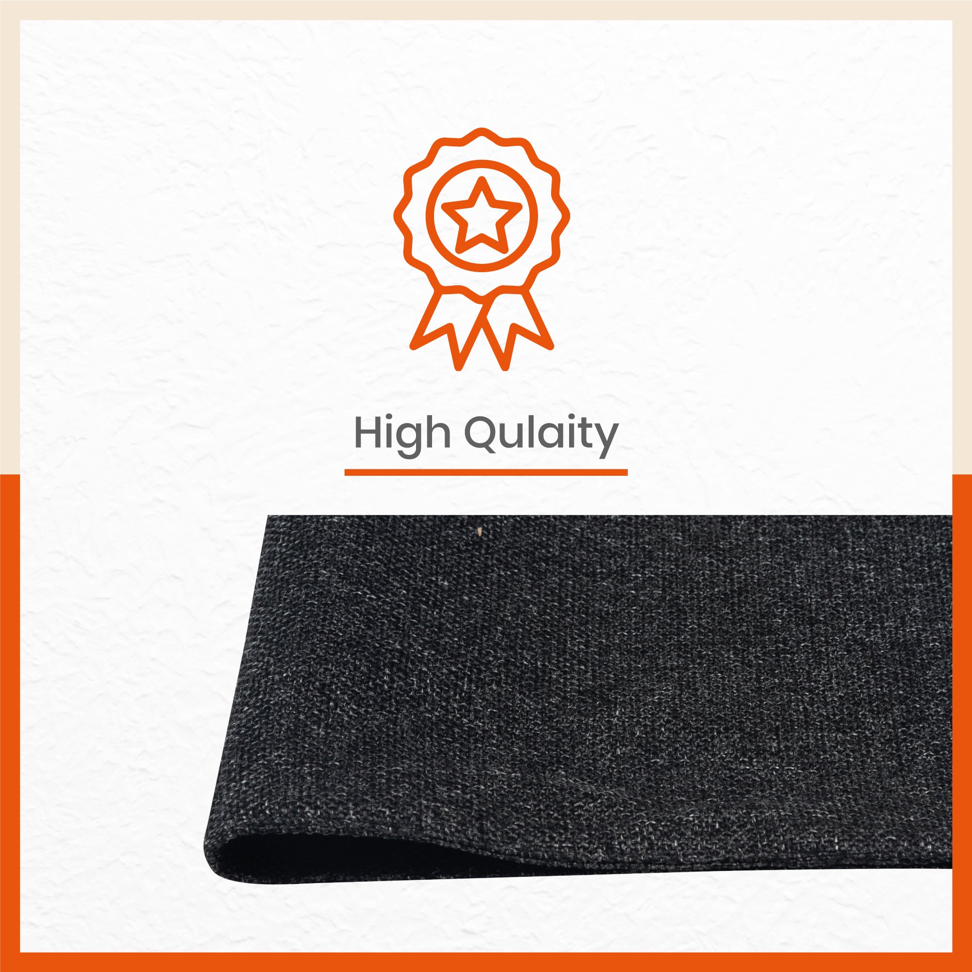 Vera Premium Jute Table Mats / Placemats for Home Dining Table | (Charcoal - Set of 6 - 45cm x 30cm)