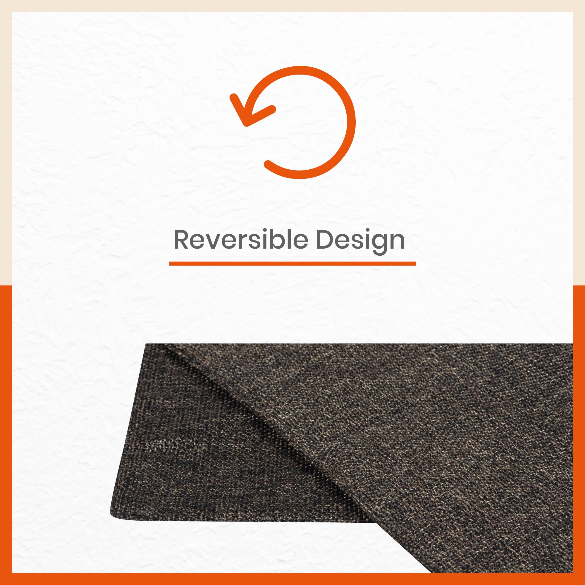 Vera Premium Jute Table Mats / Placemats for Home Dining Table | Reversible | (Coffee - Set of 6 - 45cm x 30cm)
