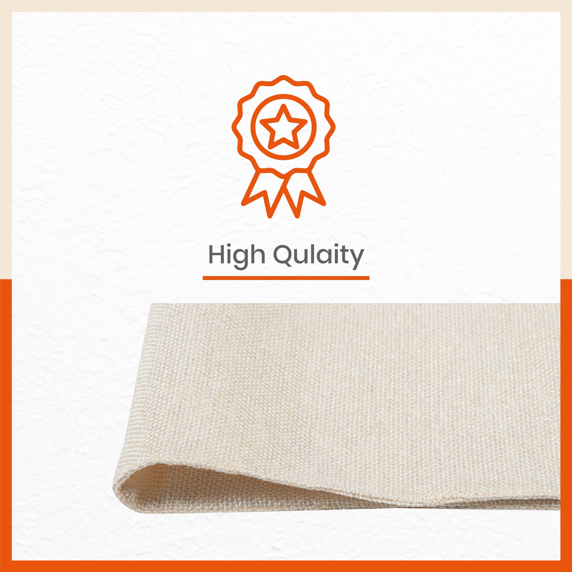 Vera Premium Jute Table Mats / Placemats for Home Dining Table | Reversible | (Cream - Set of 6 - 45cm x 30cm)