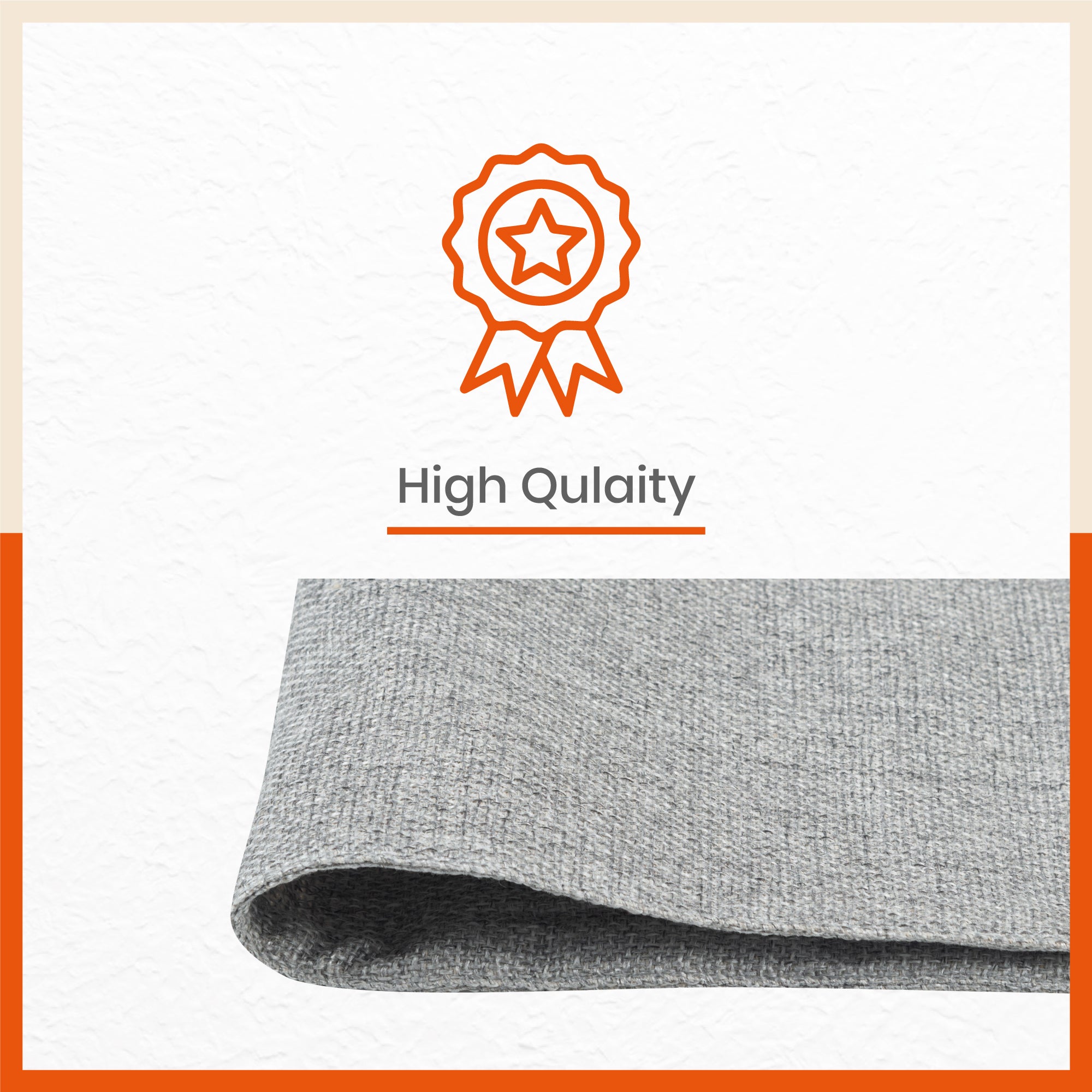 Vera Premium Jute Table Mats / Placemats for Home Dining Table | (Grey - Set of 6 - 45cm x 30cm)