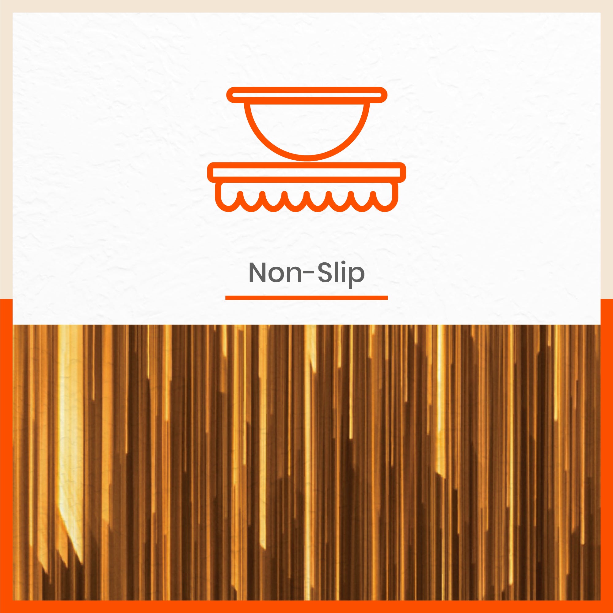 Polypropylene Table Mats & Coasters for Dining Table at Home (Golden Rain - Set of 6)