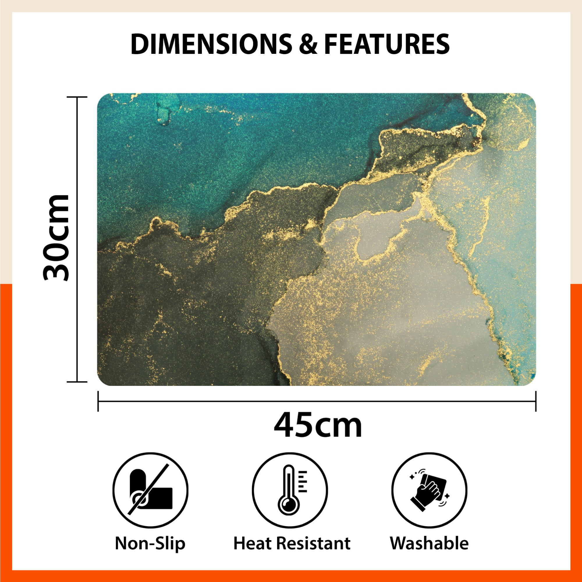 Polypropylene Table Mats & Coasters for Dining Table at Home (Amazonia - Set of 6)