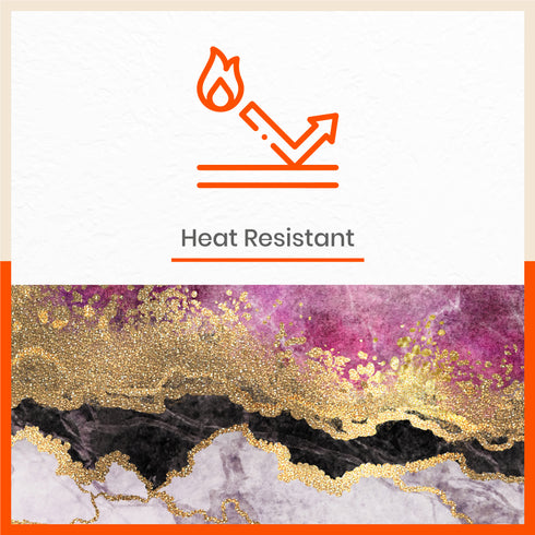 Polypropylene Table Mats & Coasters for Dining Table at Home (Meander - Set of 6)