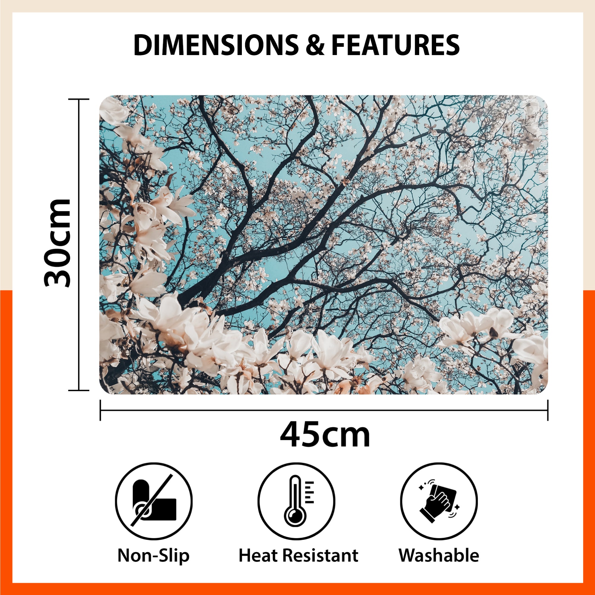 Polypropylene Table Mats & Coasters for Dining Table at Home (Hawthorne - Set of 6)