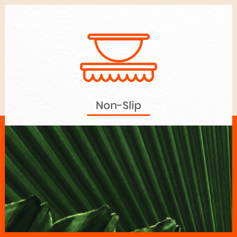 Polypropylene Table Mats & Coasters for Dining Table at Home (Licuala - Set of 6)