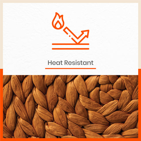 Polypropylene Table Mats & Coasters for Dining Table at Home (Weave - Set of 6)