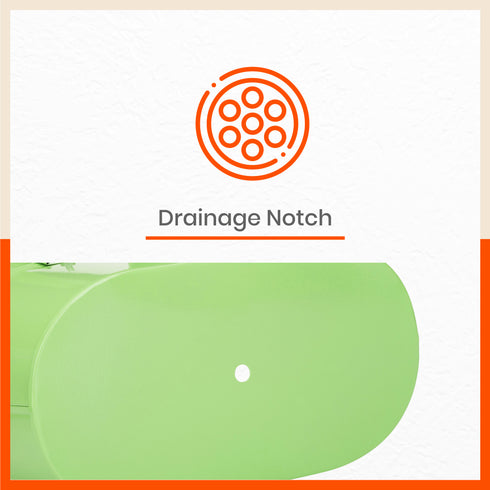 ARA Hanging Metal Pot Holders / Planters for Home / Balcony / Garden | Grass - Set of 5