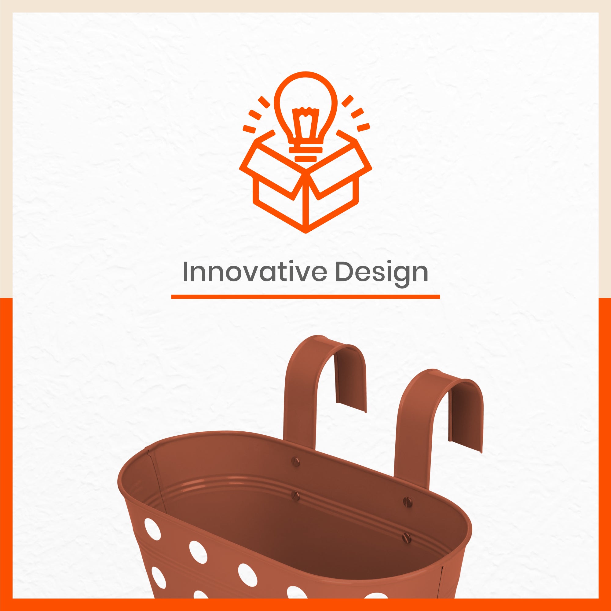 ARA Hanging Metal Pot Holders / Planters for Balcony / Garden | Terra