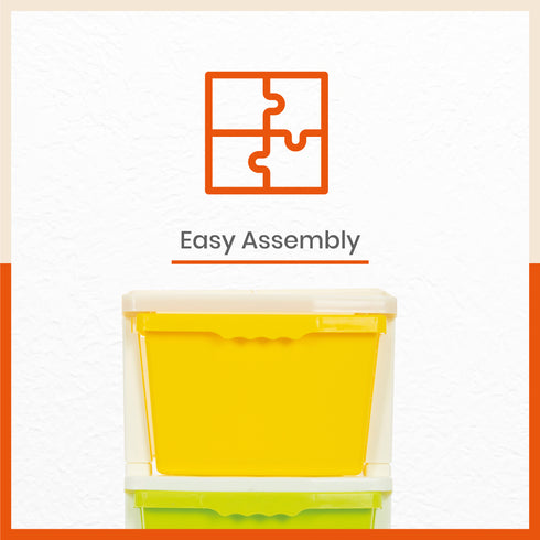 Stomo 4 Drawer Multi-Purpose Storage Organizer for Home and Office