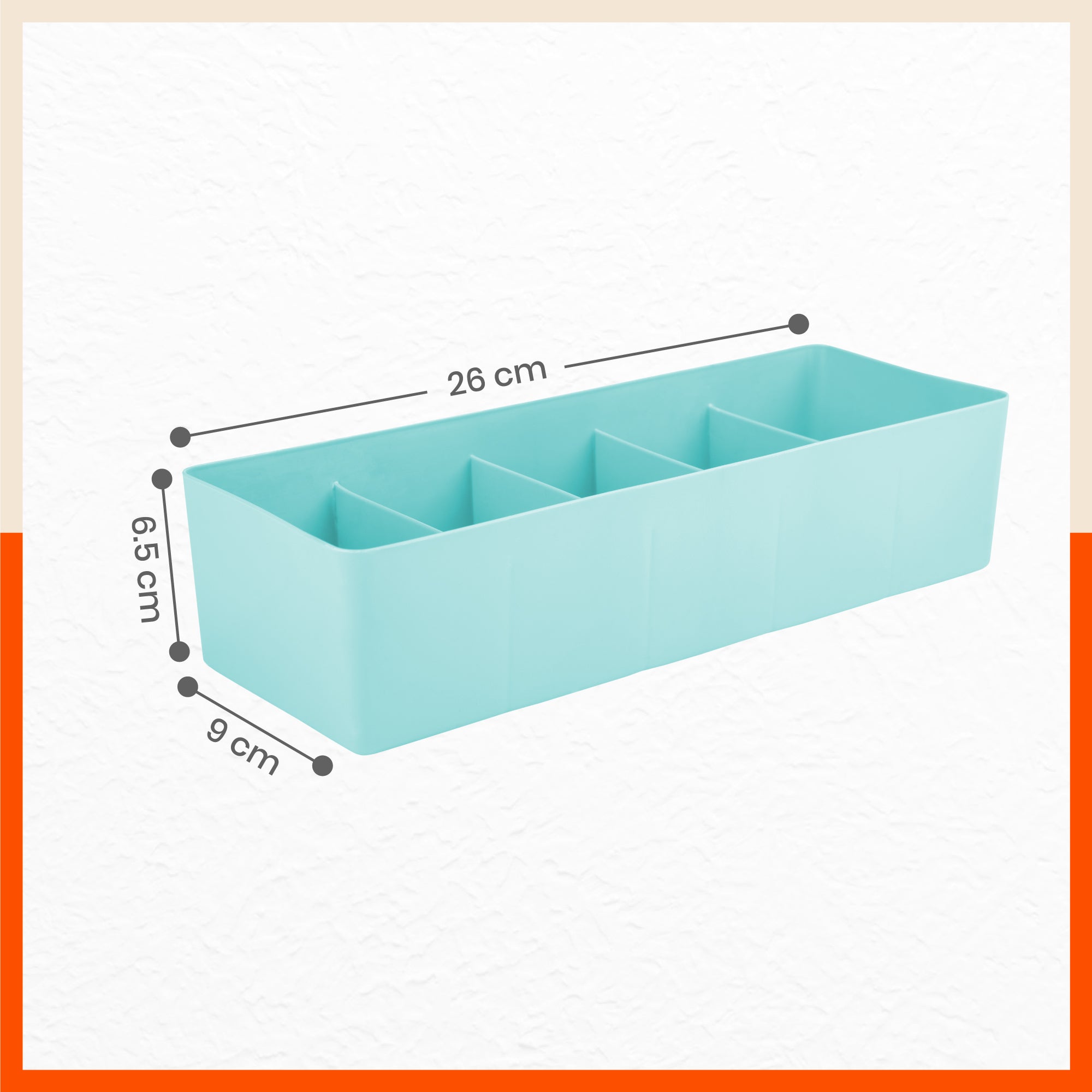 Stomo Dori Multi-Purpose Stackable Drawer Organizer For Home | Jade - Set of 16