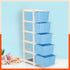 Stomo 5 Drawer Multi-Purpose Storage Organizer for Home and Office (Blue)