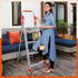 Bathla Zenith 4-Step Foldable Aluminium Ladder For Home (Orange)