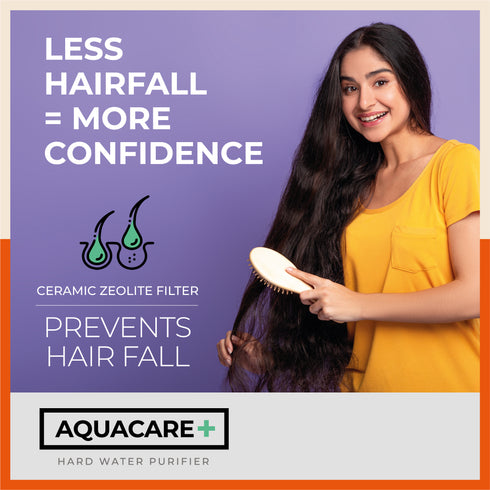 AQUACARE+ Hard Water Purifier for Shower & Tap Filter For Home