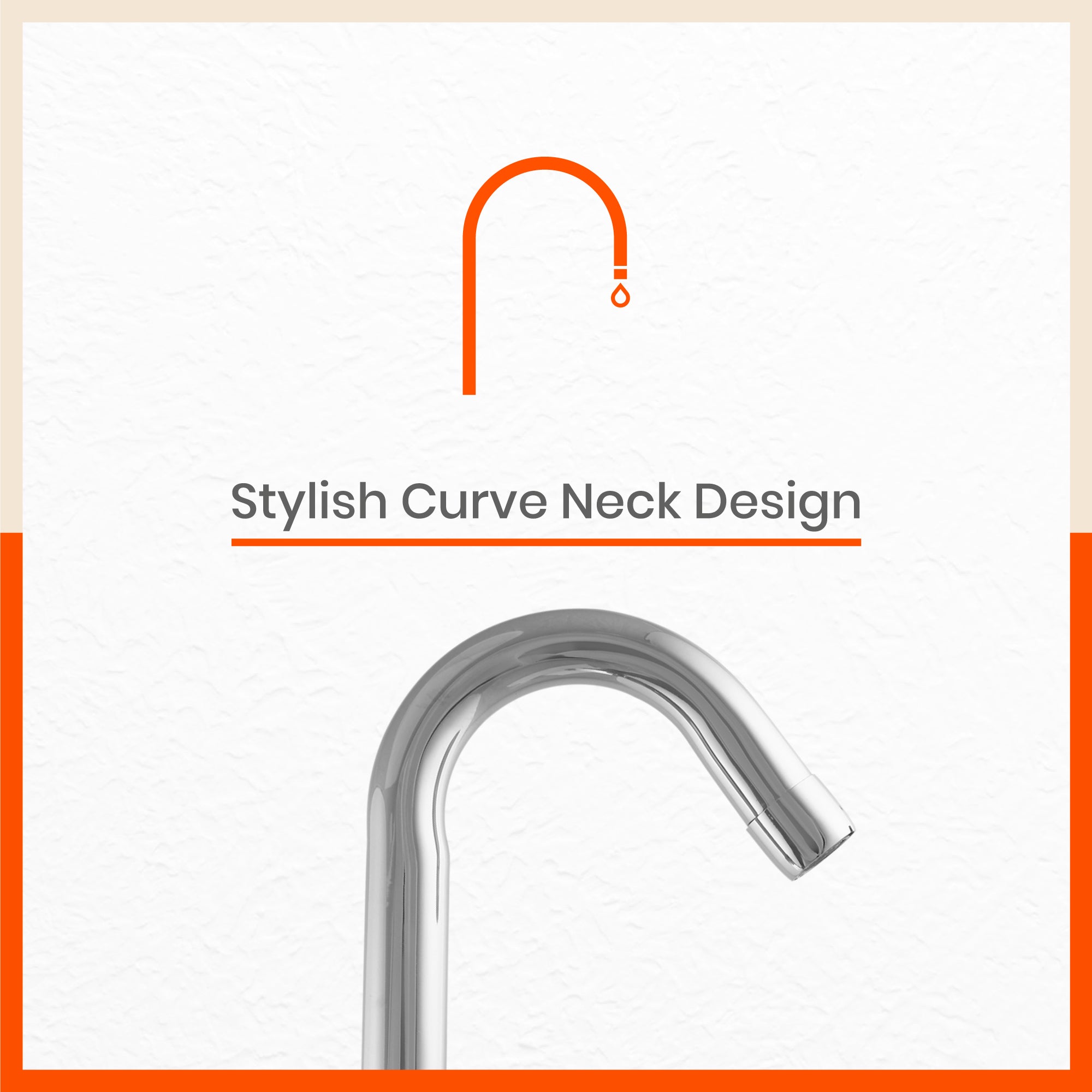 Aquila Sink Mountable Swan Neck Tap For Kitchen/Bathroom