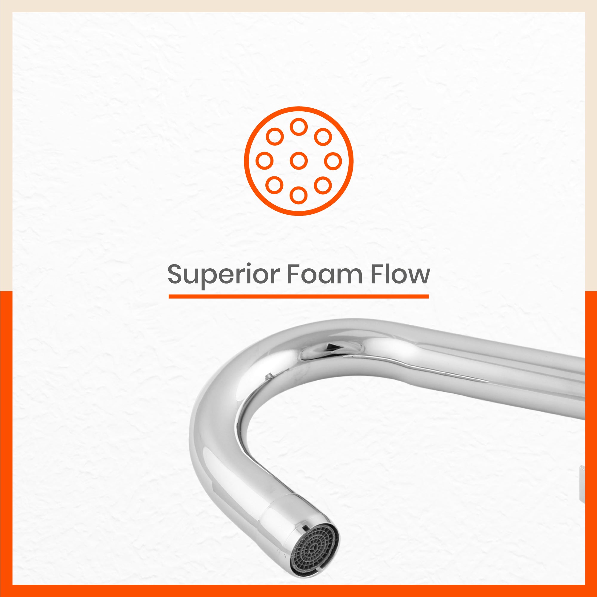 Aquila Wall Mountable Swan Neck Tap With Flange For Kitchen/Bathroom